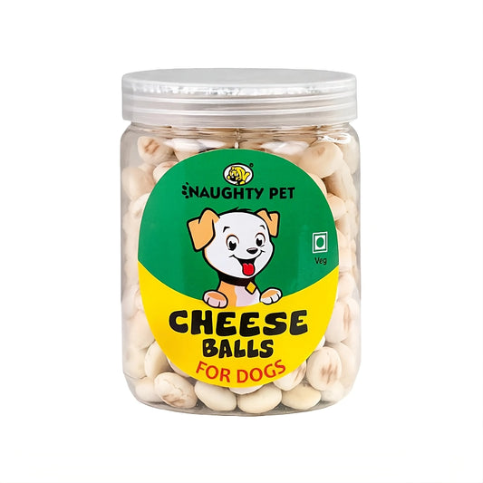 Naughty Pet Biscuits Jar for Dogs 300 gm - Cheese Balls